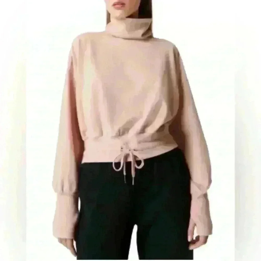 Sweaty Betty Melody Luxe Fleece Drawstring Pullover Size 14